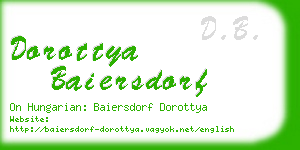 dorottya baiersdorf business card